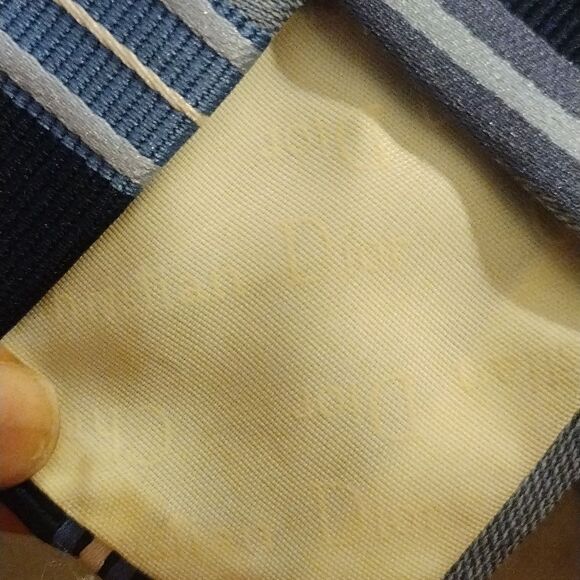 Christian Dior blue tones stripe tie - Picture 5 of 5